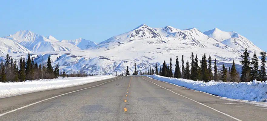Alaska Cruisetour highway mage